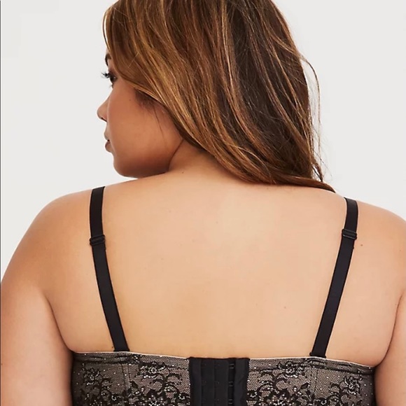 Torrid Black Lace Microfiber Multiway Bra 40DD (E) - Picture 14 of 16